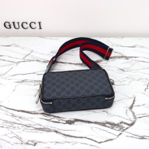 Gucci GG Supreme Small Black Canvas Shoulder bag-9