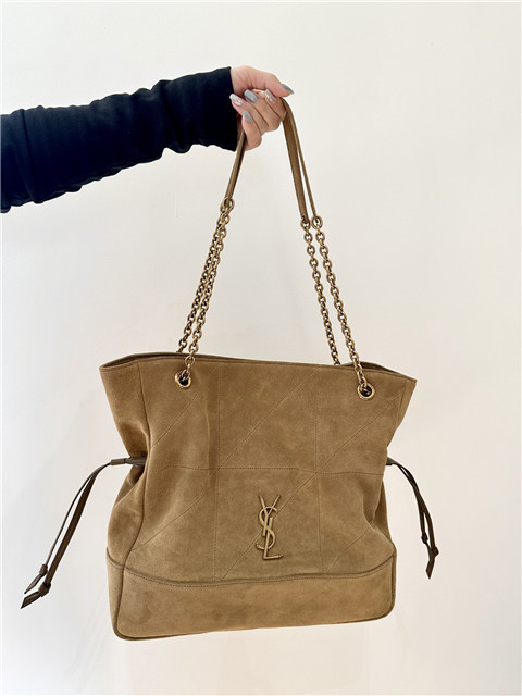 Jamie Shopping Bag 809824 Beige Suede-1