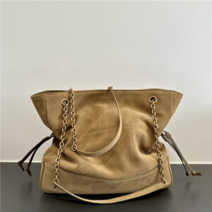 Jamie Shopping Bag 809824 Beige Suede-4