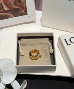 Loewe Womens Chunky Nest Ring Golden-2.jpg
