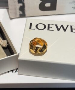 Loewe Womens Chunky Nest Ring Golden-5.jpg