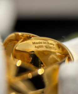 Loewe Womens Nest Hoop Earrings Golden-8.jpg