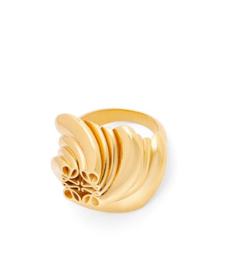 Loewe Womens Twisted Anagram Signet Ring Golden-1.jpg