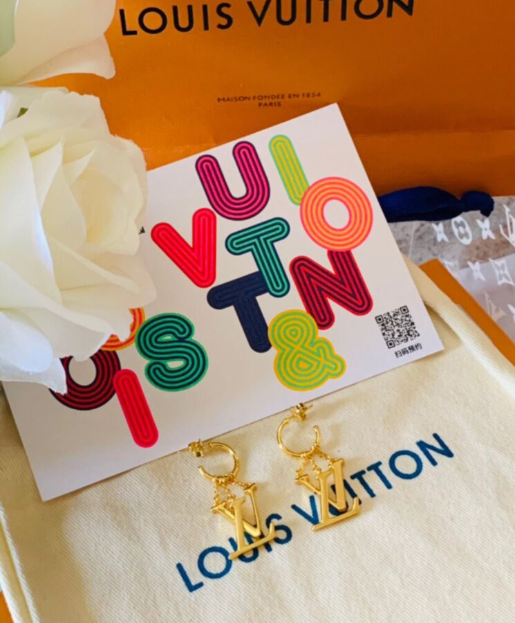 Louis Vuitton LV Optic Earrings M00612 Golden-4.jpg