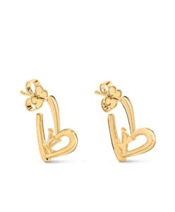 Louis Vuitton Limited Edition - Fall In Love Heart Earrings PM M00463 Golden-1.jpg