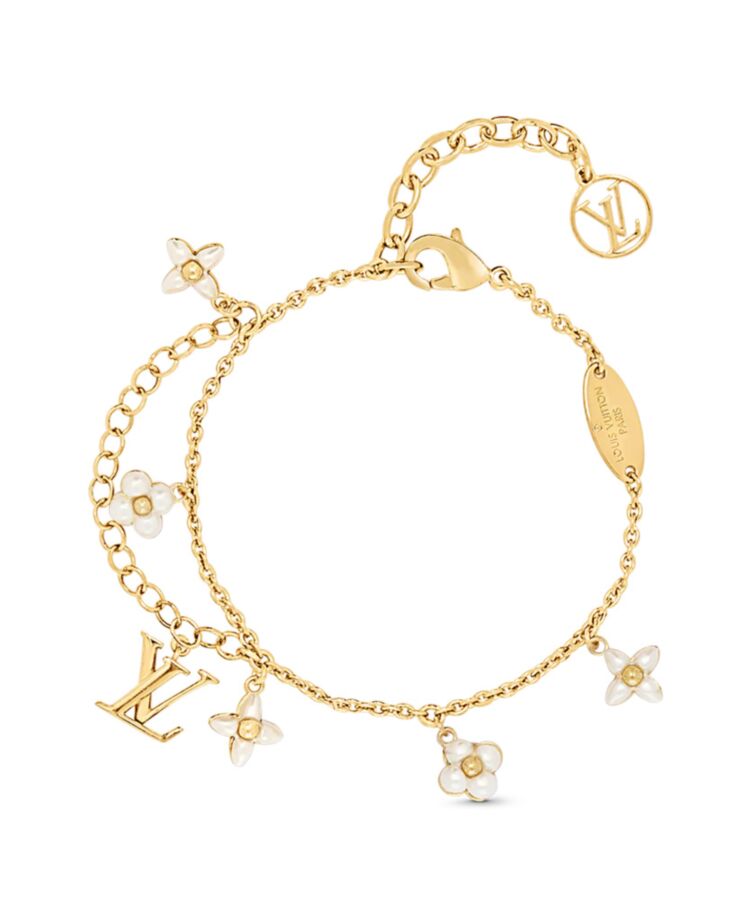 Louis Vuitton Womens LV Floragram Bracelet Golden