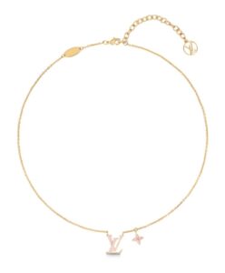 Louis Vuitton Womens LV Iconic Enamel Necklace Pink-1.jpg