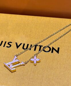 Louis Vuitton Womens LV Iconic Enamel Necklace Pink-2.jpg
