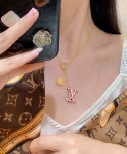 Louis Vuitton Womens LV x YK LV Iconic Infinity Dots Necklace-5.jpg