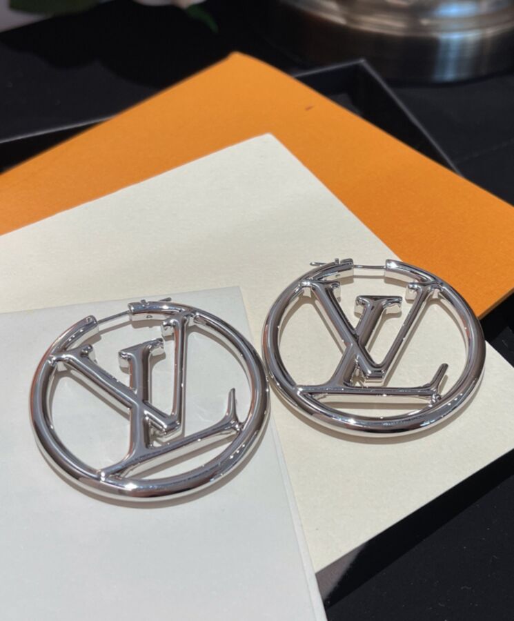 Louis Vuitton Womens Louise Hoop GM Earrings-4.jpg