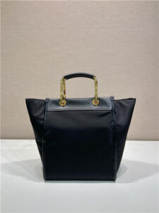 Re-Nylon Medium Tote Bag 1BG578 Black-4.jpg