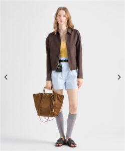 Re-Nylon Medium Tote Bag 1BG578 Brandy-12.jpg