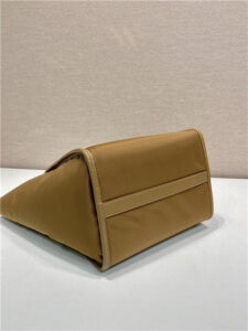 Re-Nylon Medium Tote Bag 1BG578 Brandy-6.jpg