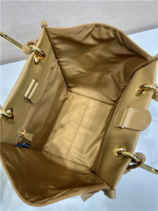 Re-Nylon Medium Tote Bag 1BG578 Brandy-9.jpg