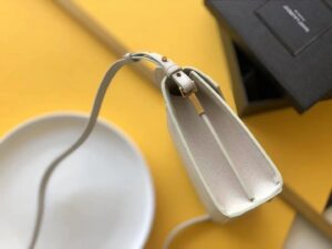 YSL Cassandra Mini Top handle Bag Ivory 20cm-3