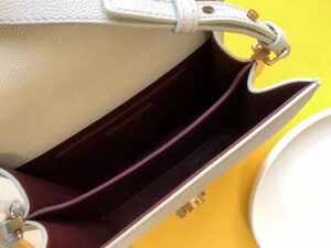 YSL Cassandra Mini Top handle Bag Ivory 20cm-8