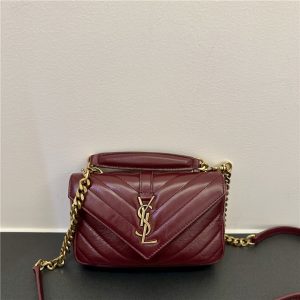 College Mini Chain Bag 779430 Deep Hot Wine-1.jpg