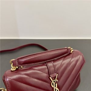 College Mini Chain Bag 779430 Deep Hot Wine-3.jpg