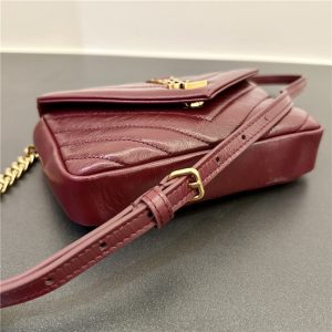 College Mini Chain Bag 779430 Deep Hot Wine-5.jpg