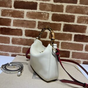 Gucci Diana Large Shoulder Bag White Leather 746245-2