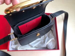 Valentino Garavani Supervee Crossbody Bag | Small, Black Leather-8