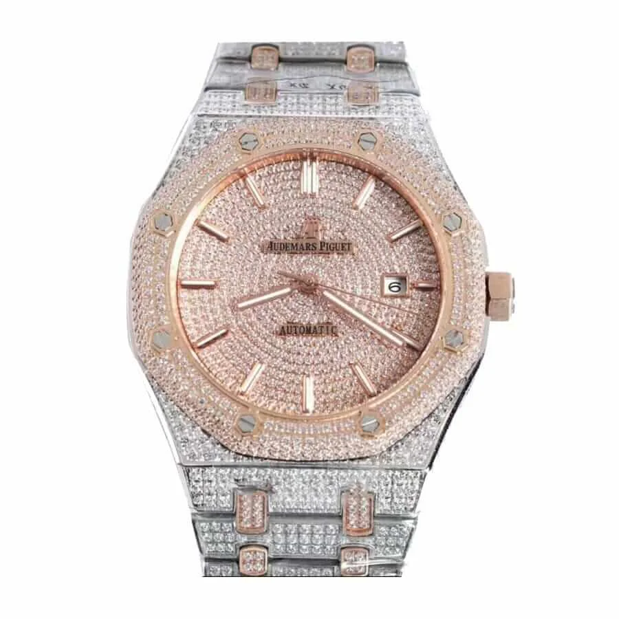 Audemars Piguet Royal Oak Selfwinding 15400SR.OO.1220SR.01 Iced Out 1.webp