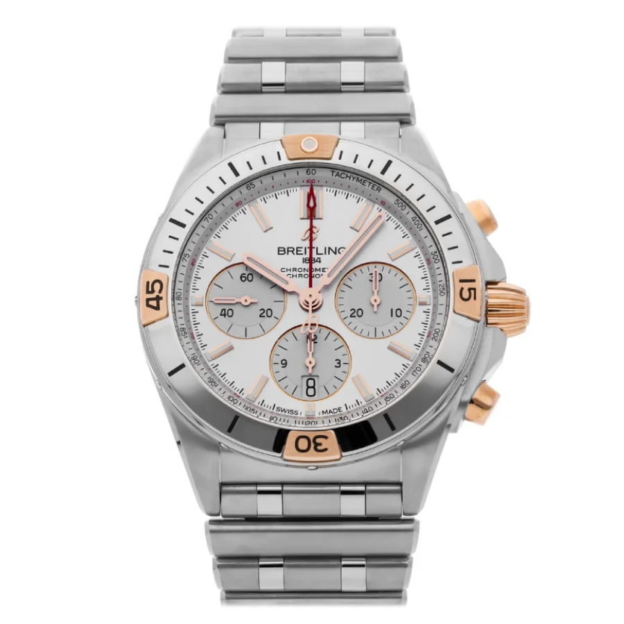 Breitling White Dial Silver 1.webp