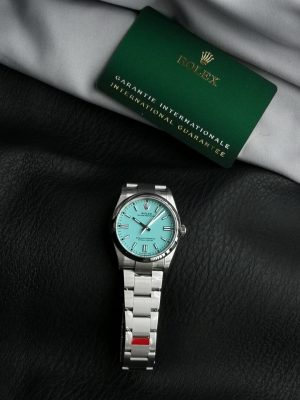 Rolex Oyster Perpetual Aqua Dial 126000-36mm-1