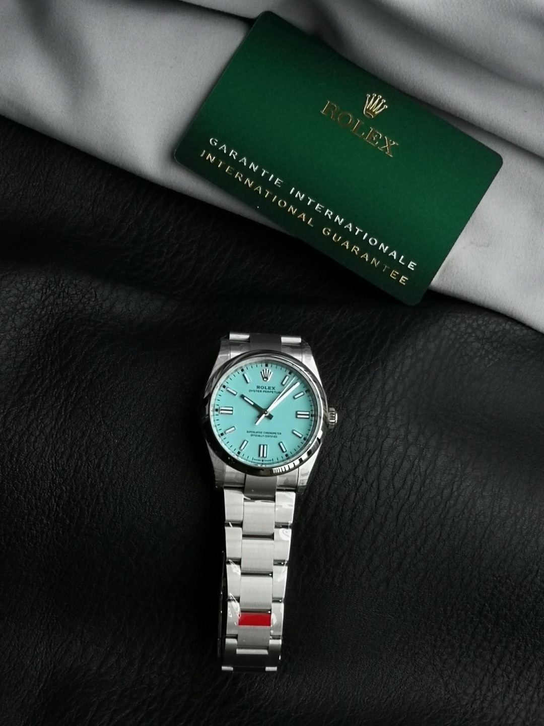 Rolex Oyster Perpetual Aqua Dial 126000-36mm-1