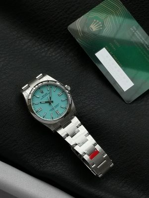 Rolex Oyster Perpetual Aqua Dial 126000-36mm-5