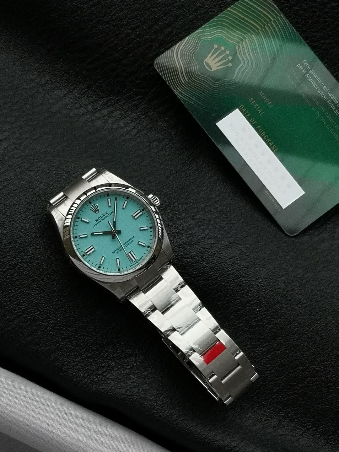 Rolex Oyster Perpetual Aqua Dial 126000-36mm-5