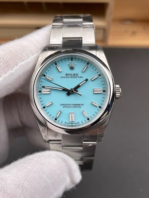 Rolex Oyster Perpetual Aqua Dial 126000-41mm-3