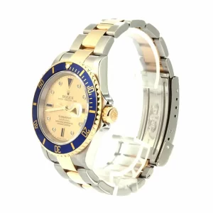 Rolex Submariner Serti Two Tone Stainless Steel Gold Diamond 16613 2.webp