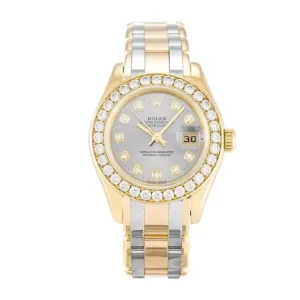 Rolex Tridor Pearlmaster Ladies Gold & Diamond 80298-0048 1.webp