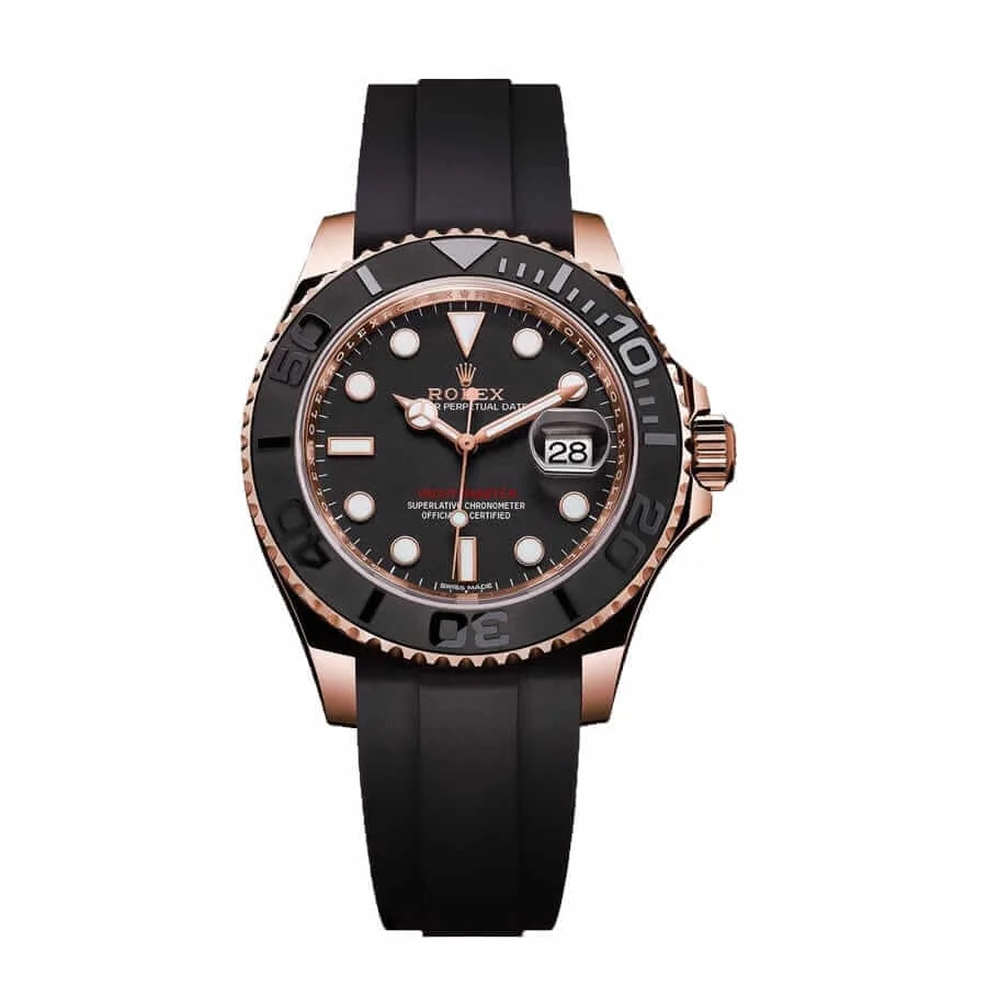 Rolex Yacht-Master 40 116655 SATS Rose Gold Automatic Rubber Black Dial 1.webp