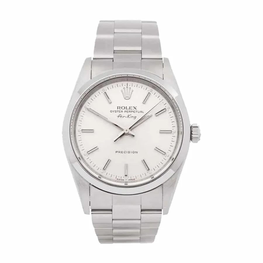 Rolex Air King 14000 Stainless Steel White Dial