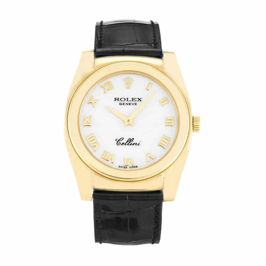 Rolex Cellini Geneve Yellow Gold White 53208