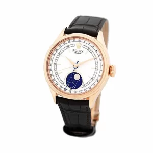 Rolex Cellini Moonphase White Dial New 50535-0002  