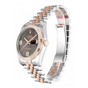 Rolex Datejust 116231-0105 Chocolate Floral Dial  