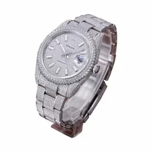Rolex Datejust 116334 Iced Out Diamond Pave Dial  