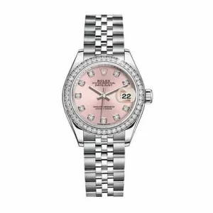 Rolex Datejust 126234 Diamond Bezel Pink Dial  