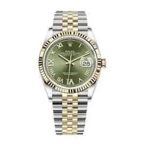 Rolex Datejust 126283RBR Green Roman Dial
