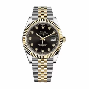 Rolex Datejust 12633BKDJ Steel Gold Automatic Black And Diamond Dial Jubilee  