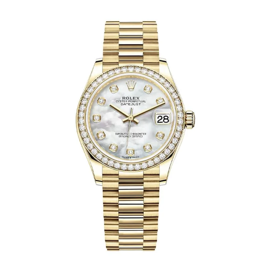 Rolex Datejust 178288 Gold Mother Of Pearl Dial