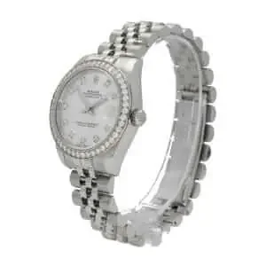 Rolex Datejust 178384-0017 White Gold Silver & Diamond Dial