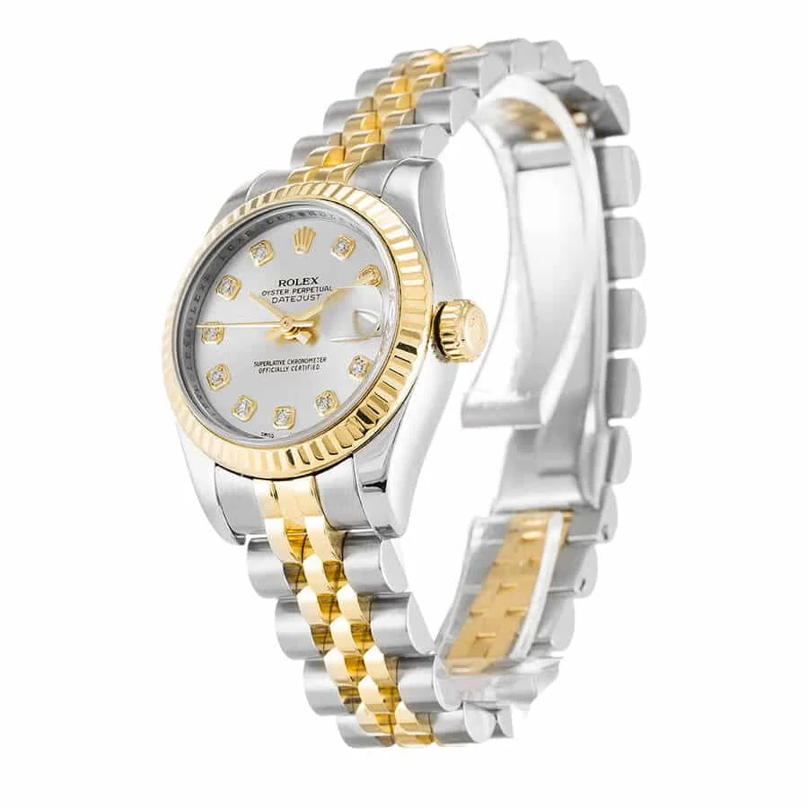 Rolex Datejust 179173 Yellow Gold & Diamond Silver Dial