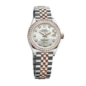 Rolex Datejust 279381RBR Everose Gold Sundust With Diamond Dial