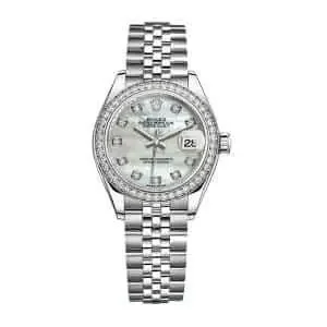 Rolex Datejust 279384RBR White Gold Mother Pearl Dial Jubilee