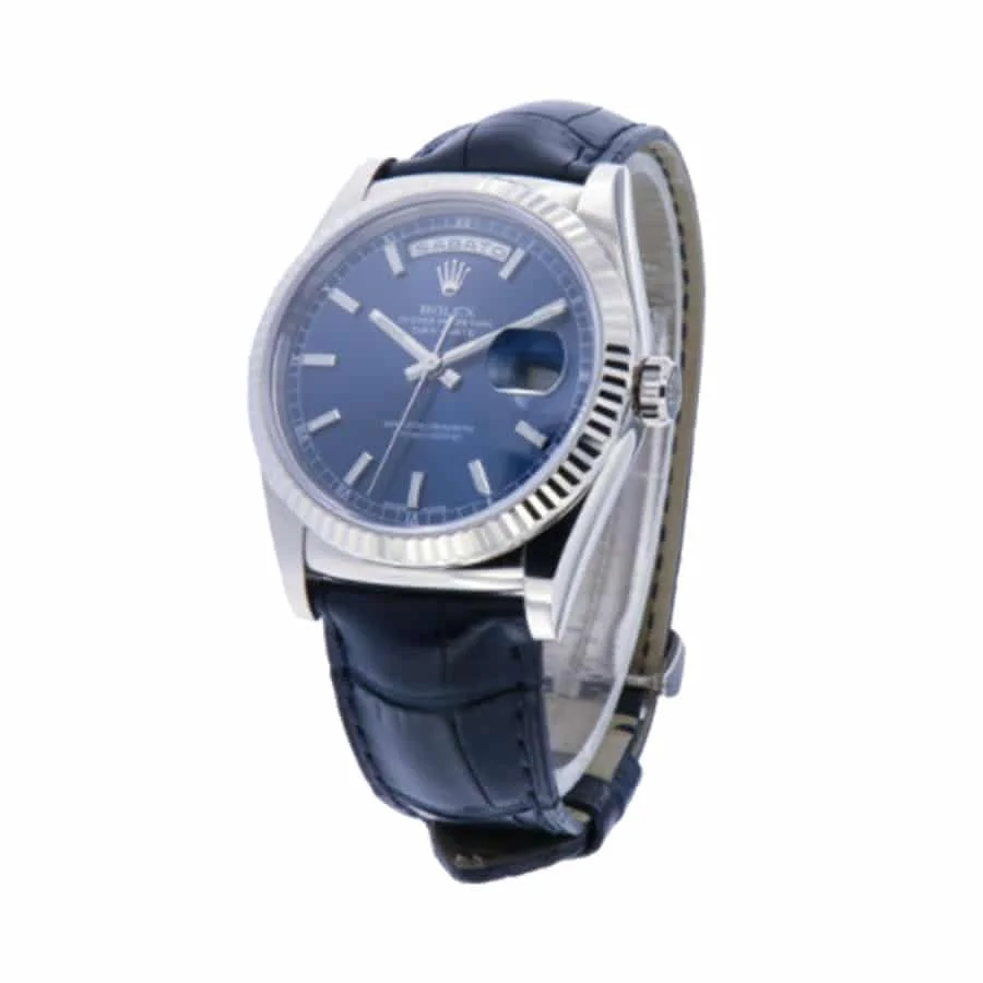 Rolex Day-Date 118139-0004 V5 Stainless Steel Blue Dial