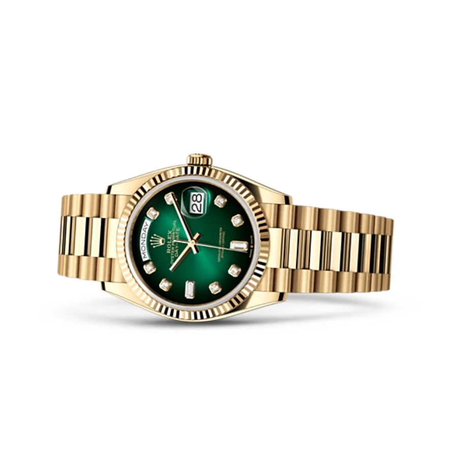 Rolex Day-Date 118238 Yellow Gold Green Dial